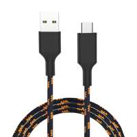 Nylon braided 5A USB Type C Cable, MSH USB C Cable 3.3Ft(2-PACK) PVC USB Type A to C Fast Charger