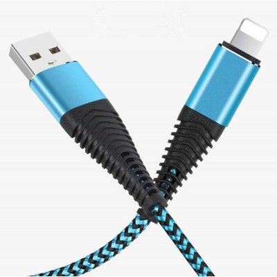 Quick charger cable for iPhone 3.3FT Nylon braided charging cable